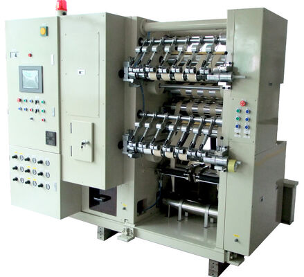 Automatic Roll to Roll Electrode Continuous Slitting Machine for Lithium Ion Batteries with 70 - 250μm Thickness and 0 - 40m/min Cutting Speed