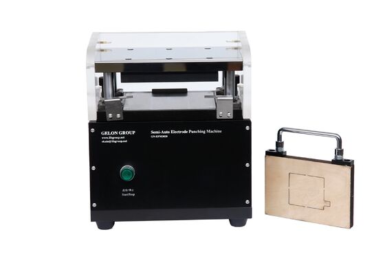 Lithium Cell Electrode Punching Machine with Vertical Burr ≤100μm and Max. L120*W80mm Die Cutting Dimension for Pouch Cell Electrode