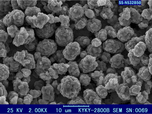 NCM532 Cathode Material Nickel Cobalt Manganese Oxide Powder with High Tap Density and Single Crystal-like Morphology for High Initial Discharge Capacity Lithium Ion Batteries