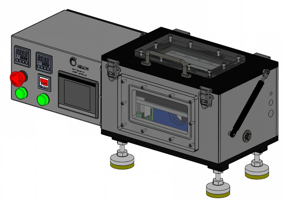 Pouch Cell Six-in-One Sealing Machine for Lithium Battery Lab Research & Glove Box Use, Top/Side Sealing, Vacuum Pre-Sealing & 2nd Sealing, Electrolyte Filling & Standing