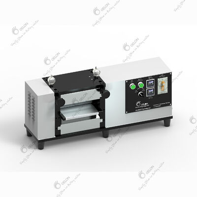Laboratory Calendering Machine with Adjustable Roller Gap 0-1.2 mm and Hard Chrome-Plated Rollers for Lithium Battery Electrodes, Glove Box Compatible