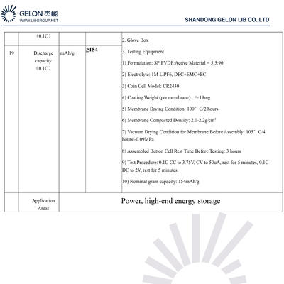LFP Lithium Iron Phosphate Lithium-Ion Battery Material  LiFePO4 Power High-end Energy Storage Battery Cathode Active Material