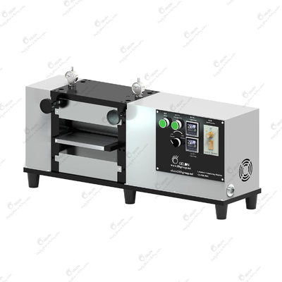 400mm Width Heated Electric Calendering Machine Roll Press with 0.02mm Gap Adjustment Precision for Lab Battery Electrode R&D