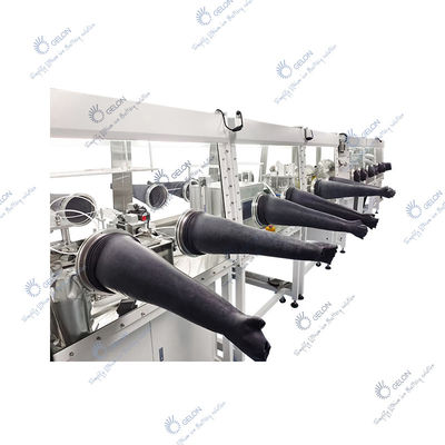 Stainless Steel Single Working Station Glove Box with PLC Control System for Battery Production Equipment H2O O2 less than 1ppm