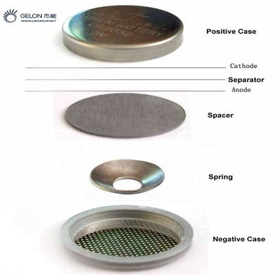 304SS Coin Cell Case Including Spring And Spacer Lithium Ion Battery Materials For Coin Cell Research