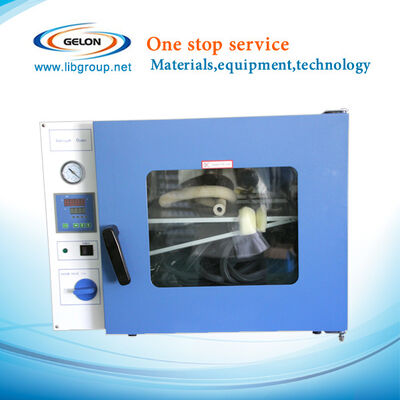 Gelon 220V Lithium Battery Vacuum Drying Oven with PLC Automatic Control Touch Screen 1-Year Warranty for Research Lab Line