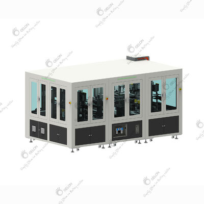 Automatic Dual-Station Z-Fold Stacking Machine with CCD Vision Positioning for High-Speed Lithium Battery Assembly