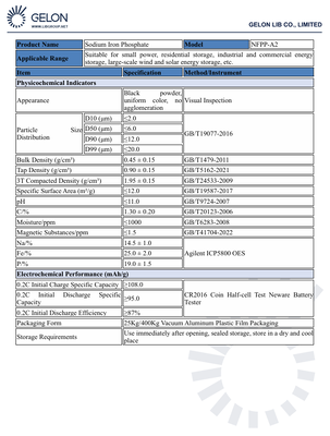 NFPP Sodium Iron Ortho-Pyrophosphate Cathode Material for Sodium-ion Batteries with Long Cycle Life, High Safety, and High Capacity