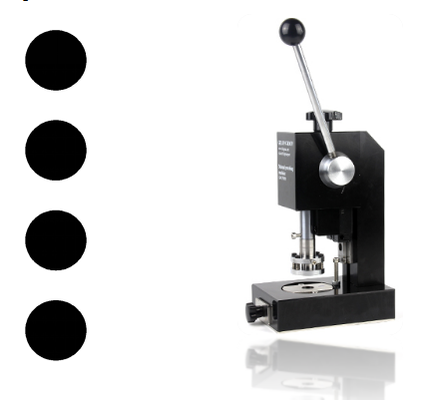 Gelon GN-CP20 Manual Coin Cell Punching Machine with SKD11 Material CR2032 Standard and 300Kg Manual Pressure for Lithium Battery Research