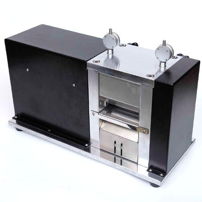 Lab Hot Rolling Press Machine Lithium Battery Electrode Calender with Adjustable Roller Gap 0~1.2 mm High Hardness Rollers HRC55 and Independent Temperature Control