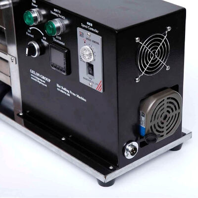 Lab Hot Rolling Press Machine Lithium Battery Electrode Calender with Adjustable Roller Gap 0~1.2 mm High Hardness Rollers HRC55 and Independent Temperature Control