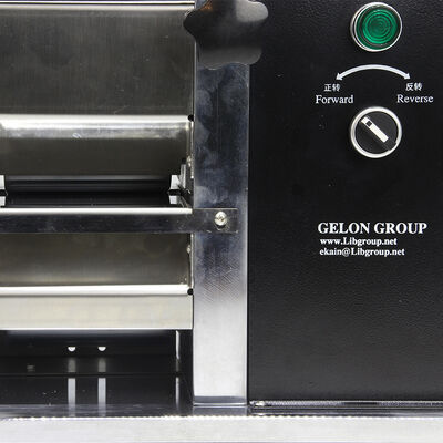 Lab Hot Rolling Press Machine Lithium Battery Electrode Calender with Adjustable Roller Gap 0~1.2 mm High Hardness Rollers HRC55 and Independent Temperature Control