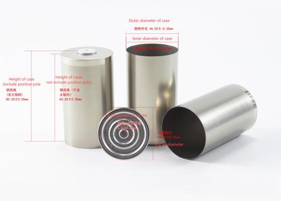 4680 Cylinder Cell Case With Caps for EV Lithium Ion Battery - CE Certified High Capacity Shell