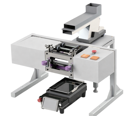 Laboratory Lithium Cell Electrode Dry Calendering Machine with Adjustable Rolling Temperature and Precise Roller Gap Control