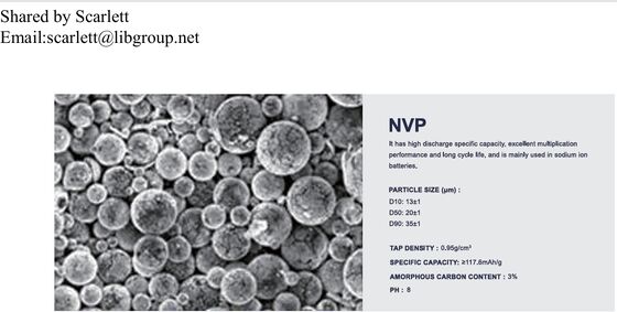 Irregular Type NVP Sodium Vanadium Phosphate Na3V2(PO4)3 with High Discharge Specific Capacity Excellent Cycling Performance and Long Cycle Life