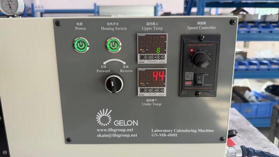 400mm Width Heated Electric Calendering Machine Roll Press with 0.02mm Gap Adjustment Precision for Lab Battery Electrode R&D