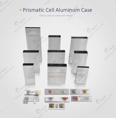 Gelon Prismatic Battery Case  Battery Case Prismatic Cell Aluminum Case with Lid Used for Ev Battery Pack 18*65*130mm Dimension
